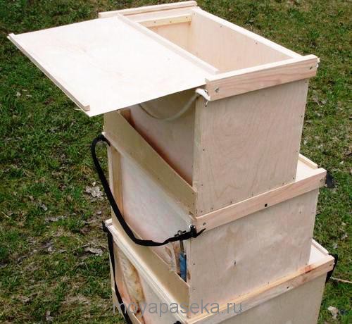 Обмен опытом пчеловода по использованию ящика-ловушки для пчел